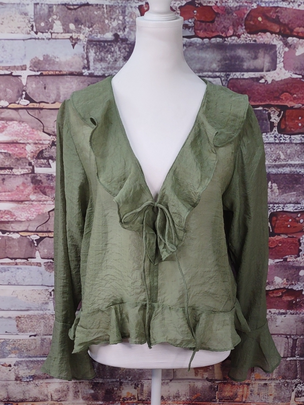 Old Navy Ruffle Tie-Front Blouse